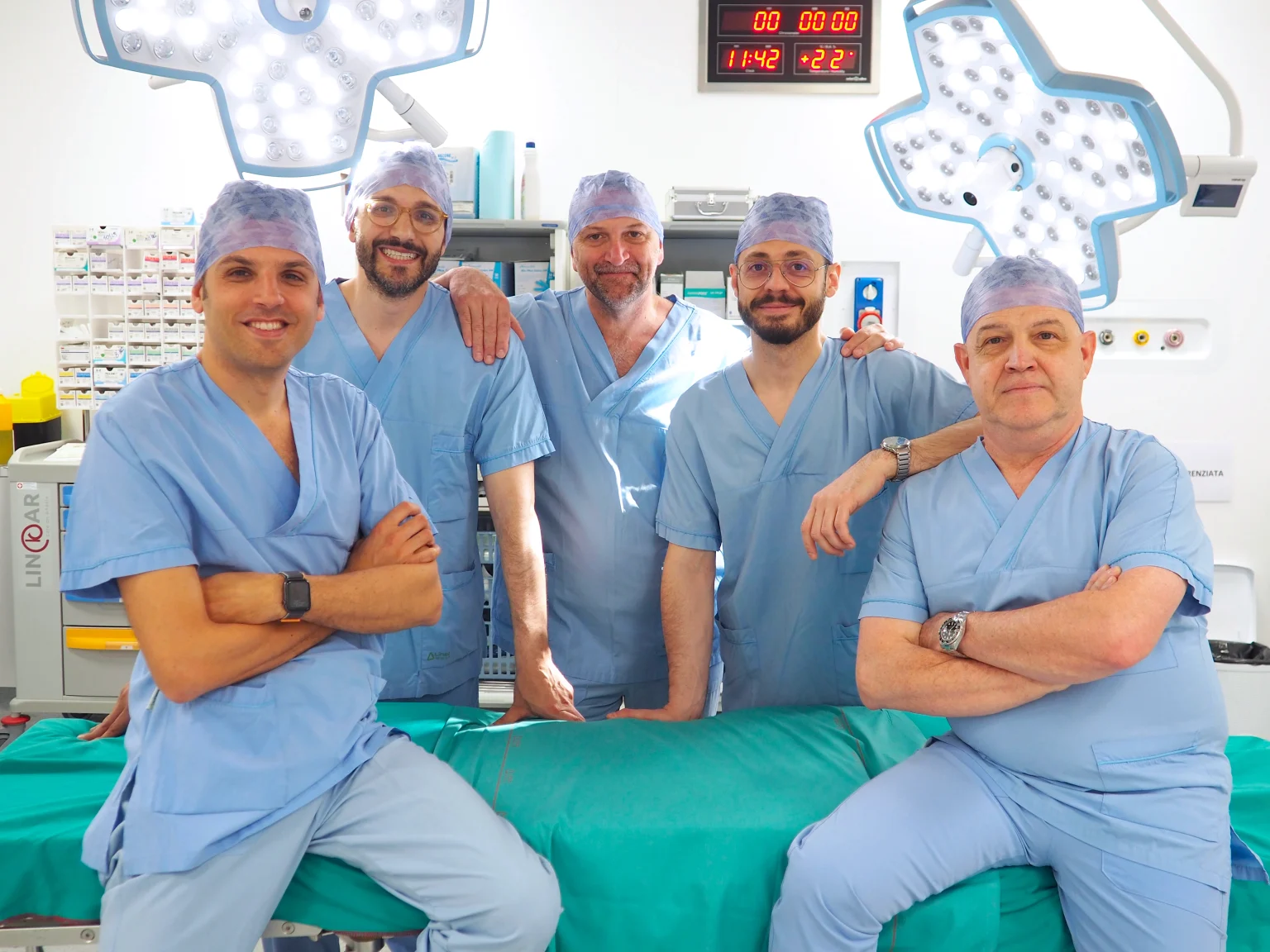 Il team del Gruppo Salute Articolare in sala operatoria